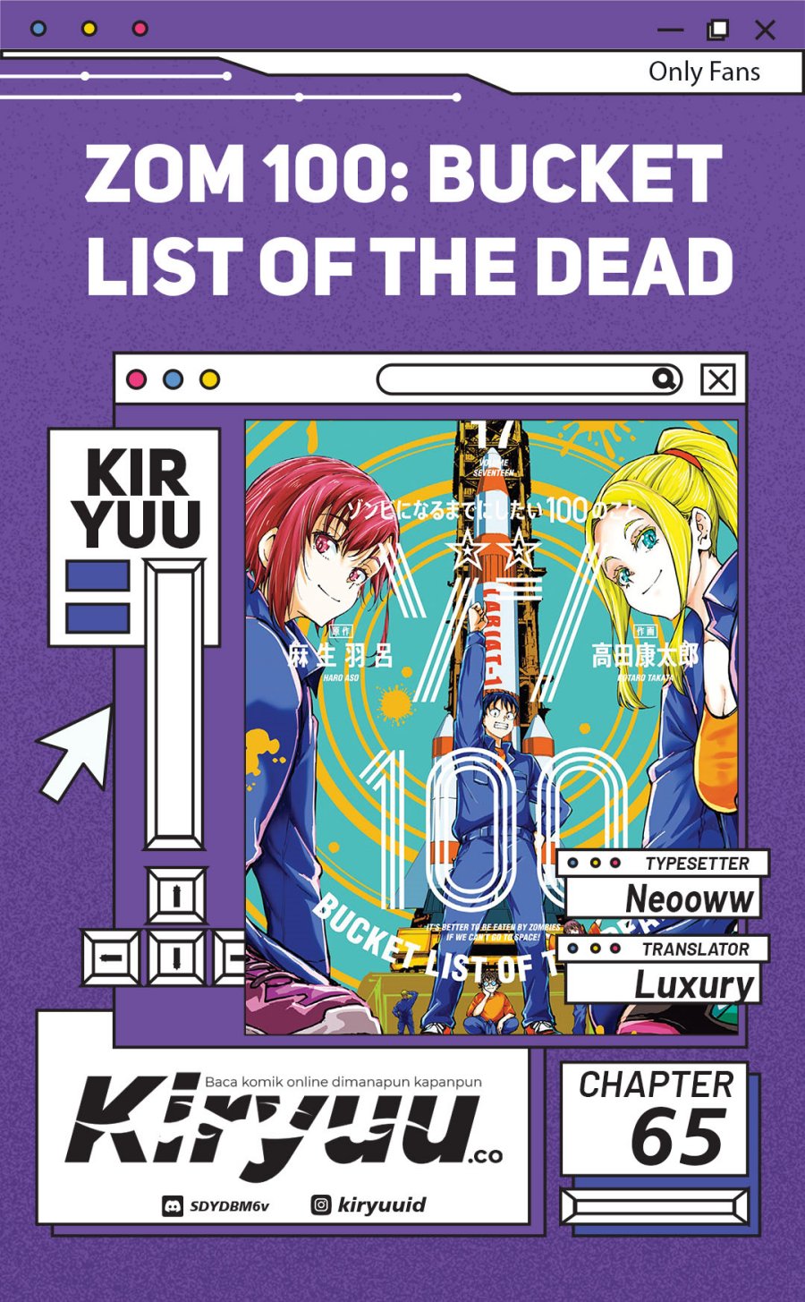 Zombie 100 ~Zombie ni Naru Made ni Shitai 100 no Koto~ Chapter 65 Bahasa Indonesia